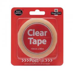 Cheap Stationery Supply of Postpak Clear Sticky Tape 19mmx66m (Pack of 12) 7UB70979 UB70979 Office Statationery