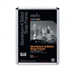 Cheap Stationery Supply of Stewart Superior Snap Frame A4 Chrome ROUNDA4 UP22618 Office Statationery