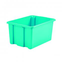 Cheap Stationery Supply of Stack And Store 52 Litres Large Teal Storage Box S01L809 WFH30069 Office Statationery
