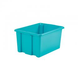 Cheap Stationery Supply of Stack And Store 32 Litres Medium Teal Storage Box S01M809 WFH30099 Office Statationery