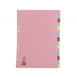 Cheap Stationery Supply of A4 Manilla Divider 15-Part Pink With Multi-Colour Tabs WX01516 WX01516 Office Statationery