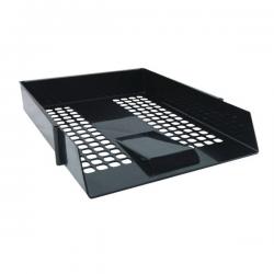 Cheap Stationery Supply of Black Plastic Letter Tray (Pack of 12) WX10050 WX10050 Office Statationery