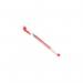 Red Gel Pens Transparent Barrel Medium Tip (Pack of 10) WX21718 WX21718