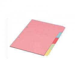 Cheap Stationery Supply of Multicoloured A4 5 Part Divider WX26081 WX26081 Office Statationery