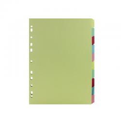 Cheap Stationery Supply of Multicoloured A4 10 Part Divider WX26082 WX26082 Office Statationery