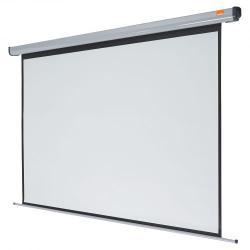 Cheap Stationery Supply of Nobo Projection Screen Electric Wall-Mount Rolling IR Remote 2400mm Diagonal Matt White Office Statationery