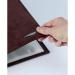 Rexel-Soft-Touch-Display-Book-A4-Chocolate-Suede-36-Pockets-2101188