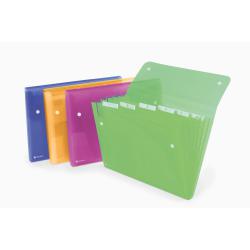 Cheap Stationery Supply of Rexel ICE Expanding File Assorted Colours ( 6 Pockets, 120 Sheets) - Outer carton of 10 Office Statationery