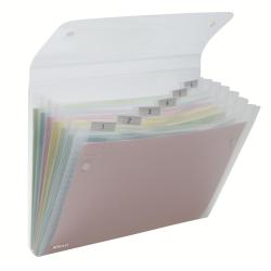Cheap Stationery Supply of Rexel Ice Expanding Files Durable Polypropylene With Tabs 6 Pockets A4 Clear - Outer carton of 10 Office Statationery