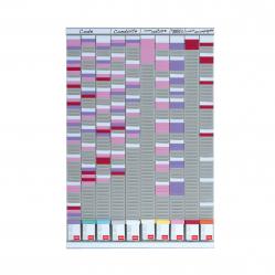 Cheap Stationery Supply of Nobo T-Card General Planning Kit, 10 panels, 54 slots Office Statationery