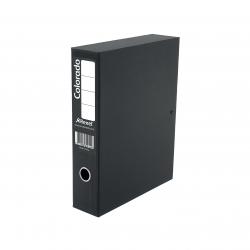 Cheap Stationery Supply of Rexel Colorado Lockspring Box File A4 Black (5 Pack) Office Statationery