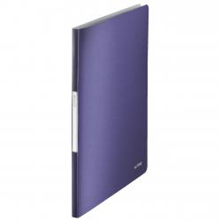 Cheap Stationery Supply of Leitz Style Display Book. Polypropylene. 20 pockets. 40 sheet capacity. A4. Titan Blue. - Outer carton of 10 Office Statationery