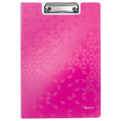 Cheap Stationery Supply of Leitz WOW Clipfolder with Cover A4 - Metallic Pink - Outer carton of 10 Office Statationery