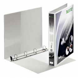 Cheap Stationery Supply of Leitz SoftClick 4 Ring Binder, Holds up to 190 Sheets, 38 mm Spine, A4, White - Outer carton of 6 Office Statationery