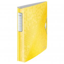 Cheap Stationery Supply of Leitz Active WOW SoftClick Ring Binder, 30 mm, 4 D Ring, A4, Yellow - Outer carton of 5 Office Statationery