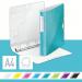 Leitz-WOW-Ringbinder-A4-Polypropylene-4-D-Ring-30mm-Ice-Blue-Outer-carton-of-5-42400051