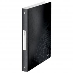 Cheap Stationery Supply of Leitz WOW Ring Binder. Polypropylene. 25 mm, 4 Round Ring mechanism. A4. Black - Outer carton of 10 Office Statationery