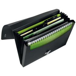 Cheap Stationery Supply of Leitz Recycle Expanding Concertina File A4 - 5 compartments - Black - Outer carton of 5 Office Statationery