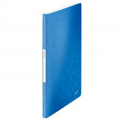 Cheap Stationery Supply of Leitz WOW Display Book Polypropylene. 20 pockets. 40 sheet capacity. A4. Blue - Outer carton of 10 Office Statationery