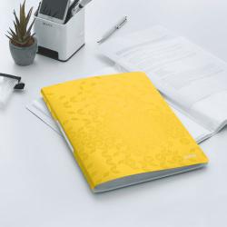 Cheap Stationery Supply of Leitz WOW Display Book Polypropylene. 40 pockets. 80 sheet capacity. A4. Yellow. - Outer carton of 10 Office Statationery
