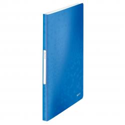Cheap Stationery Supply of Leitz WOW Display Book Polypropylene. 40 pockets. 80 sheet capacity. A4. Blue - Outer carton of 10 Office Statationery