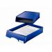 Leitz Plus Letter Tray Drawer Unit A4 - Blue - Outer carton of 4