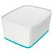 Leitz-MyBox-WOW-Large-with-lid-Storage-Box-18-litre-W-318-x-H-198-x-D-385-mm-Whiteice-blue-Outer-carton-of-4-52161051