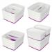 Leitz MyBox Large Wth Lid White/Purple