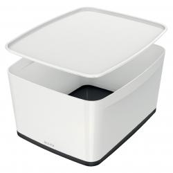 Cheap Stationery Supply of Leitz MyBox Large Wth Lid White/Black Office Statationery