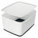 LeitzMyBoxWOWLargewithlidStorageBox18litreW318xH198xD385mmWhiteblackOutercartonof452161095