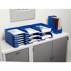 Cheap Stationery Supply of Leitz Plus Jumbo Letter Tray A4 - Blue - Outer carton of 4 Office Statationery