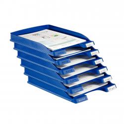 Cheap Stationery Supply of Leitz Plus A4 Slim Letter Tray - Blue - Outer carton of 10 Office Statationery