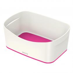 Cheap Stationery Supply of Leitz MyBox WOW Storage Tray W 246 x H 98 x D 160 mm. White/pink. Office Statationery