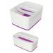 Leitz MyBox WOW Organiser Tray Long; Storage. W 307 x H 55 x D 105 mm. White/purple