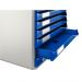 Leitz-Desktop-Form-Set-10-Drawer-A4-Grey-with-Blue-Drawers-52810035