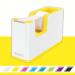 Leitz-WOW-Tape-Dispenser-Incl-tape-For-convenient-one-hand-operation-Whiteyellow-Outer-carton-of-4-53641016