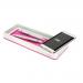 Leitz WOW Desk Organiser with Inductive Charger. White/pink.