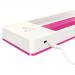 Leitz WOW Desk Organiser with Inductive Charger. White/pink.