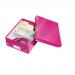 Leitz WOW Click & Store Small Organiser Box, Pink.