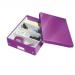 Leitz WOW Click & Store Medium Organiser Box. Purple.