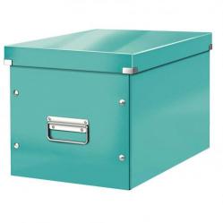 Cheap Stationery Supply of Leitz WOW Click & Store Cube Large Storage Box, Ice Blue. Office Statationery