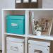 Leitz WOW Click & Store Cube Medium Storage Box, Ice Blue.