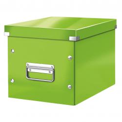 Cheap Stationery Supply of Leitz WOW Click & Store Cube Medium Storage Box, Green. Office Statationery