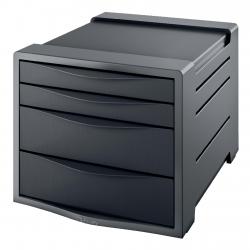 Cheap Stationery Supply of Esselte VIVIDA 4 Drawer Cabinet - Black Office Statationery