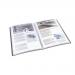 Esselte VIVIDA Display Book rigid, translucent, 20 pockets, 40 sheet capacity, A4, Black - Outer carton of 10