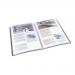 Esselte VIVIDA Display Book rigid, translucent, 40 pockets, 80 sheet capacity, A4, Black - Outer carton of 6