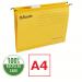 Esselte-Pendaflex-A4-Suspension-Files-Yellow-Pack-of-25-90314